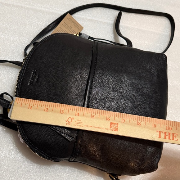 Margot Black Leather Backpack Camille BP NWT - Picture 5 of 9